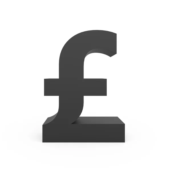 Dark grey pound sign — Stock Photo, Image