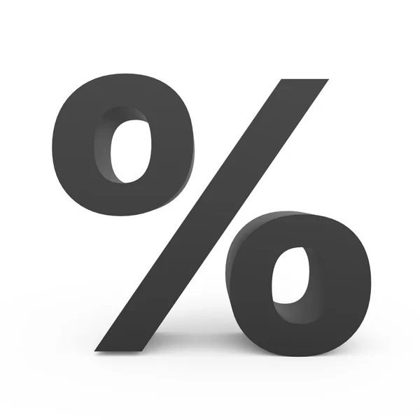 Dark grey percent sign — Stock Photo, Image