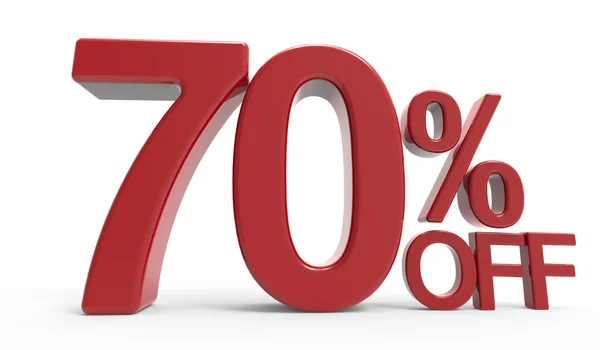 3d rendering of a 70% off symbol — Stock Photo, Image