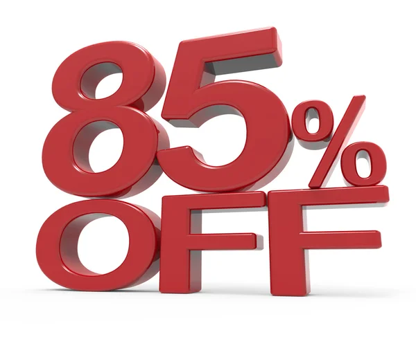 3d rendering of a 85% off symbol — Stock Photo, Image