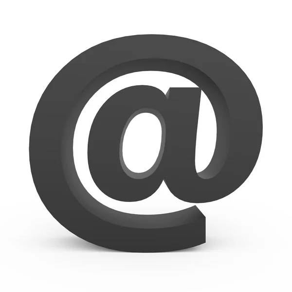Koyu gri e-posta simgesi — Stok fotoğraf