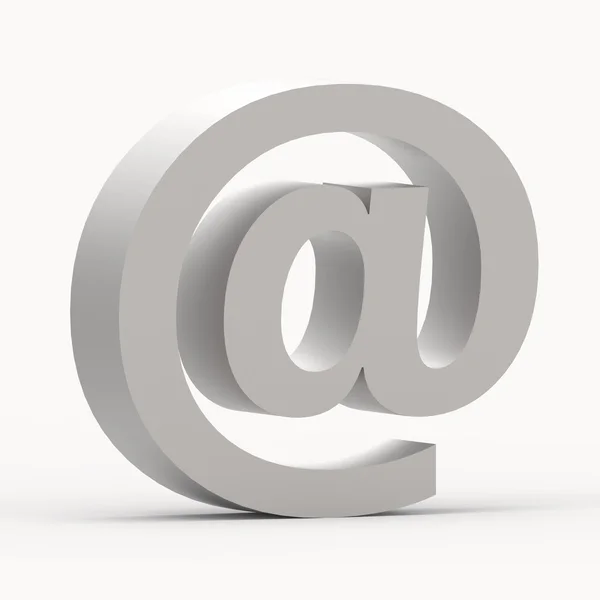 Graues E-Mail-Symbol — Stockfoto