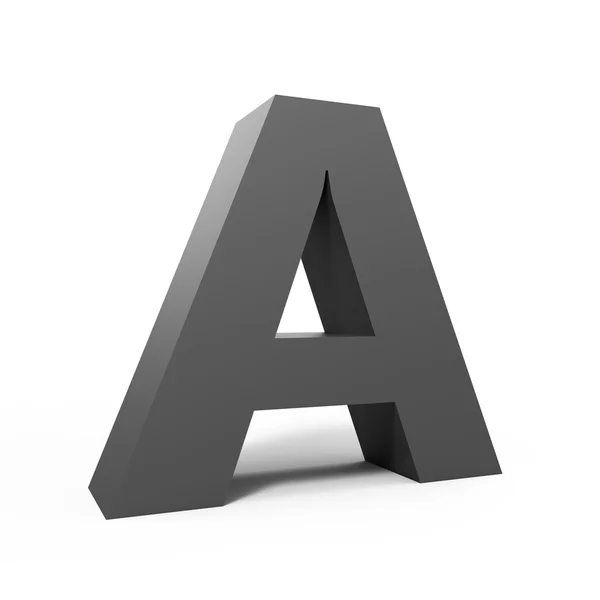 Grey letter A — Stock Photo, Image