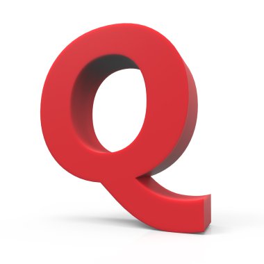 Şu kırmızı harf Q