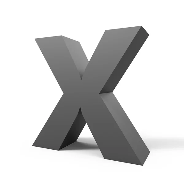 Szary symbol X — Zdjęcie stockowe