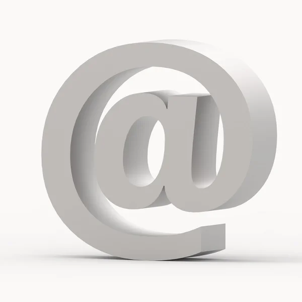 Symbol szary e-mail — Zdjęcie stockowe