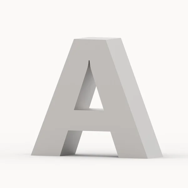 Mat grijs lettertype A — Stockfoto