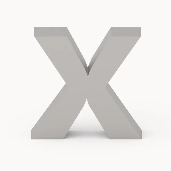Matte grey fuente X — Foto de Stock