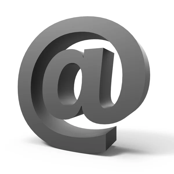 Graues E-Mail-Symbol — Stockfoto