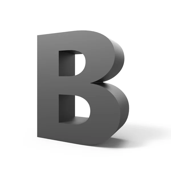 Grå bokstaven B — Stockfoto