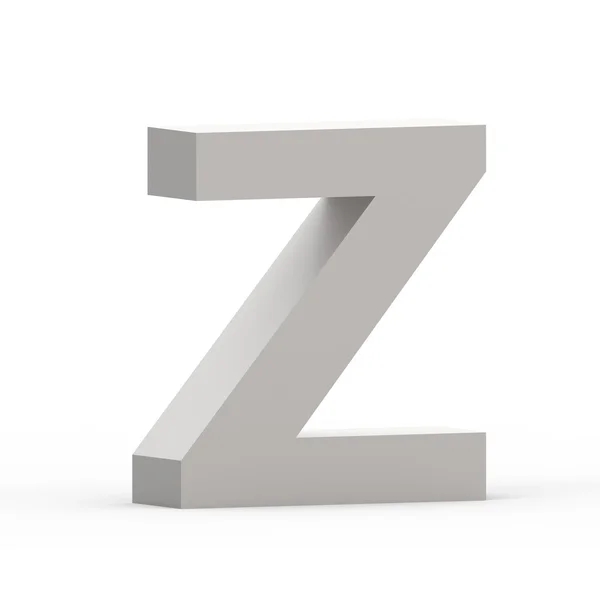 Матовий сірий шрифт Z — стокове фото