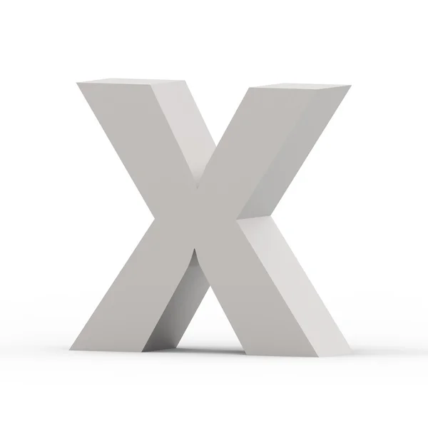 Матовый серый шрифт X — стоковое фото