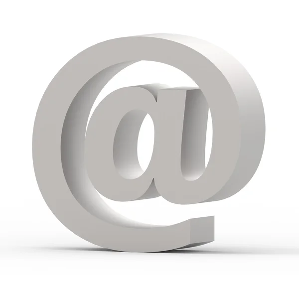 Gris símbolo de correo electrónico — Foto de Stock