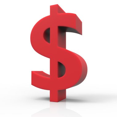 Kırmızı dolar işareti