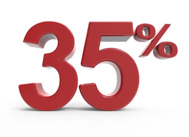 %35 sembolü 3D render