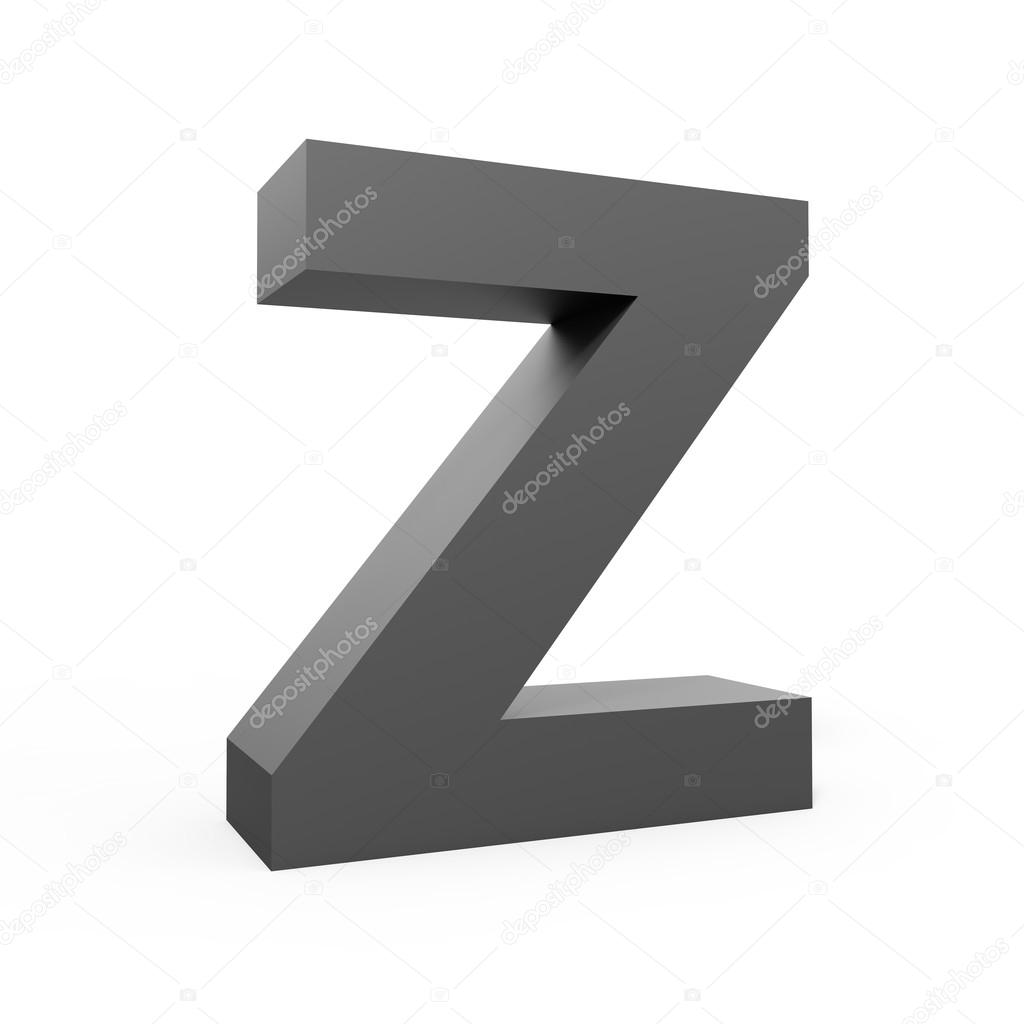 Grey letter Z