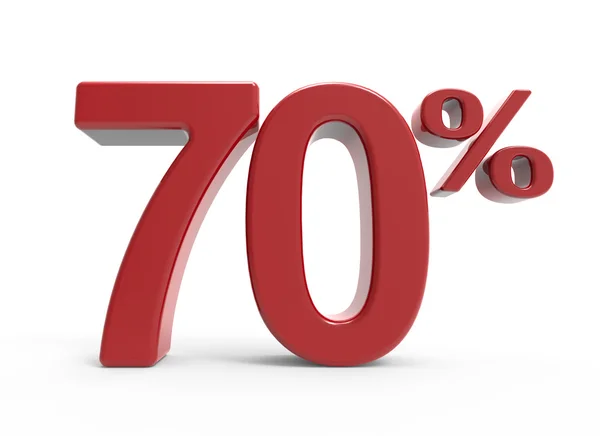 3d rendering of a 70% symbol — Stock Photo, Image
