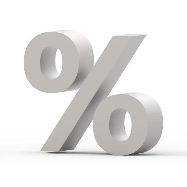 Grey percent sign — Stock Photo, Image