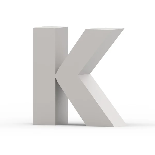 Ματ γκρι γραμματοσειρά K — Φωτογραφία Αρχείου