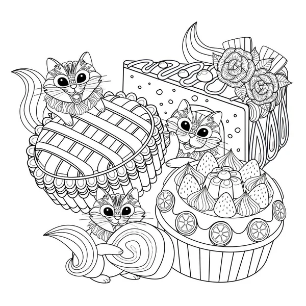 2 098 Adult Coloring Cat Vector Images Free Royalty Free Adult Coloring Cat Vectors Depositphotos