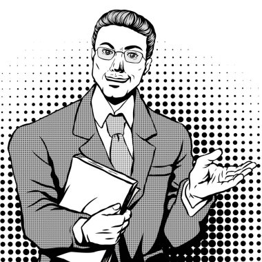 belgelerle komik iş adamı