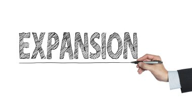 expansion written by hand clipart