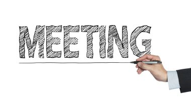 elle yazılmış Toplantı