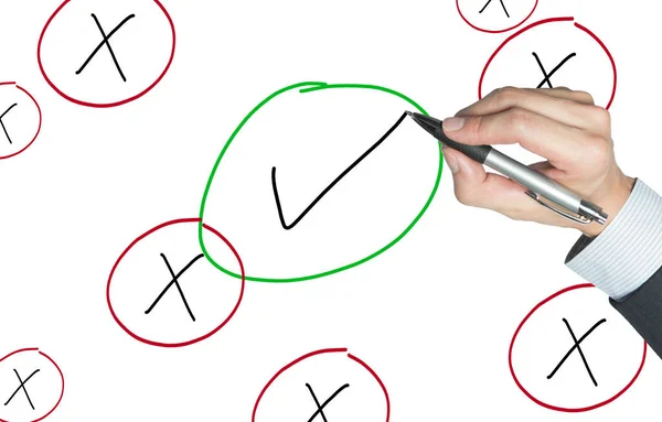 Find solution drawn by hand — Stock Photo, Image