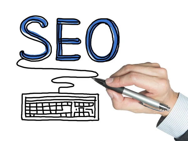 Seo drawn by hand — Stock Photo, Image