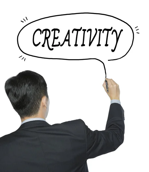 A kreativitás az ember írta — Stock Fotó