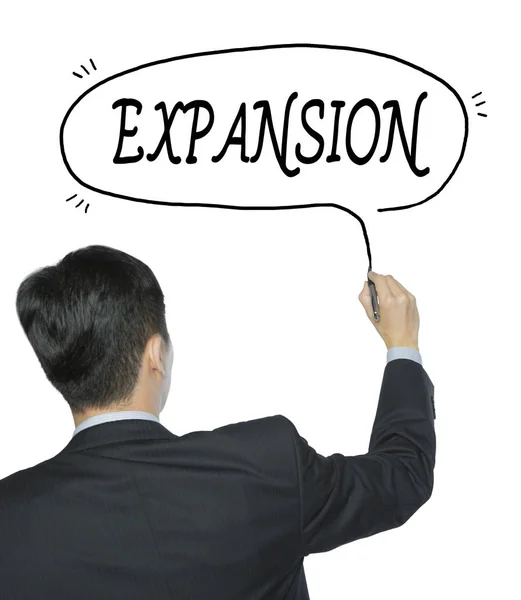 Expansion written by man — Stock Photo, Image