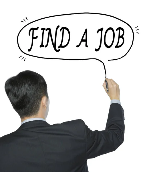 Find a job written by man — Stock Photo, Image