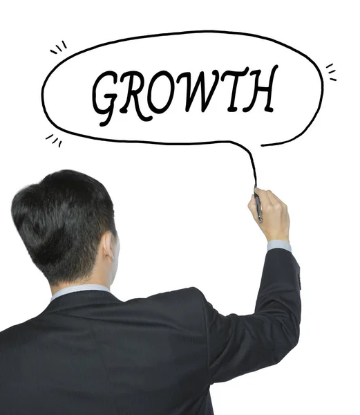 Growth written by man — Stock Photo, Image