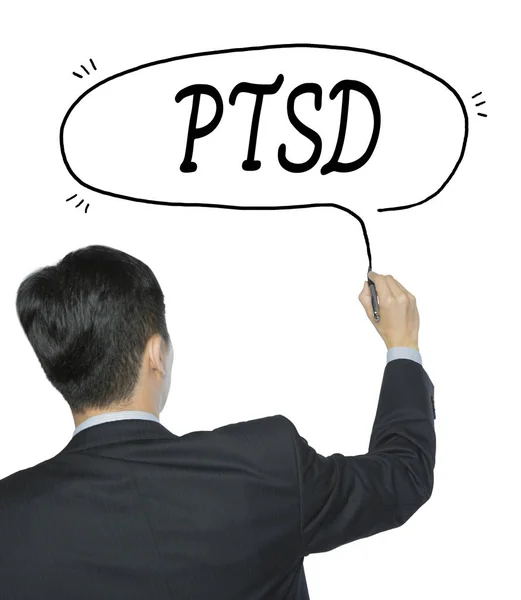 Ptsd written by man — Stock Photo, Image