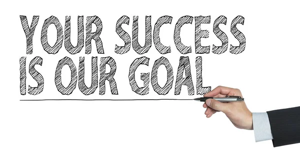 Our goal written by hand — Stock Photo, Image