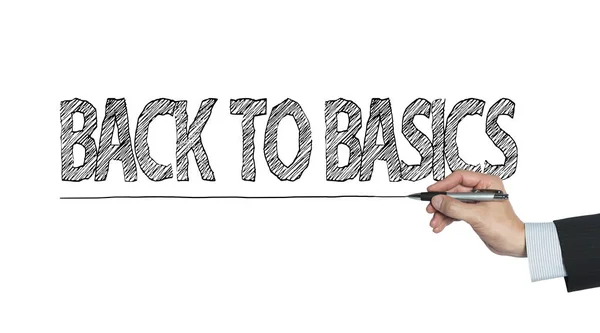 Back to basics written by hand — Stock Photo, Image