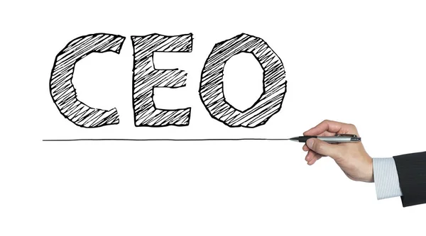 CEO written by hand — Stock Photo, Image