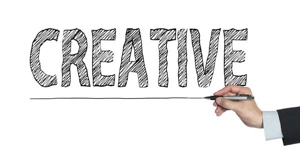 Creative written by hand — Stock Photo, Image