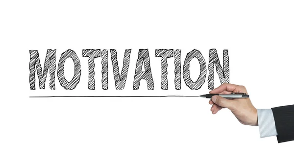 Motivation written by hand — Stock Photo, Image