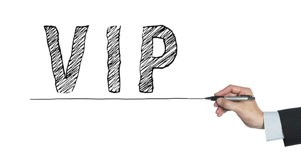 VIP written by hand — Stock Photo, Image