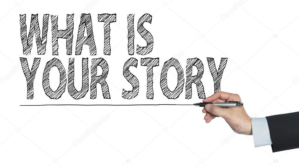your story written by hand