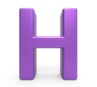 3D mor harf H