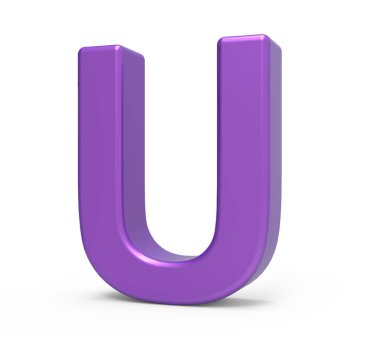 3D mor harf U