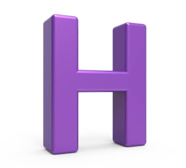 3D mor harf H