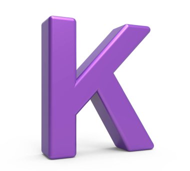 3D mor harf K