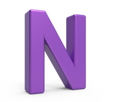 3D mor harf N