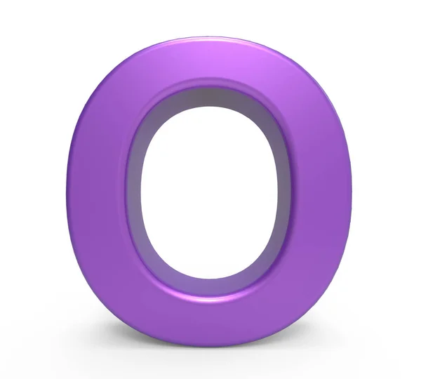 3d purple letter O — Φωτογραφία Αρχείου