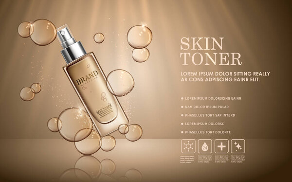 Skin toner ads template