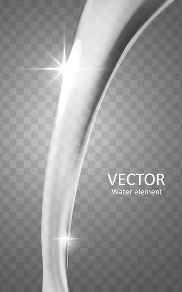 Elemento de vertido de agua — Vector de stock