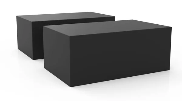 Δύο κουτιά κενό πρότυπο — Φωτογραφία Αρχείου